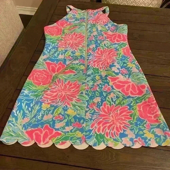 Lilly Pulitzer Girls Sophelia Shift Dress Size 16 Zanzibar Blue - Picture 6 of 6